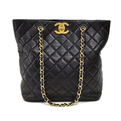 black lac vintage chanel bag|authentic Chanel leather bags.